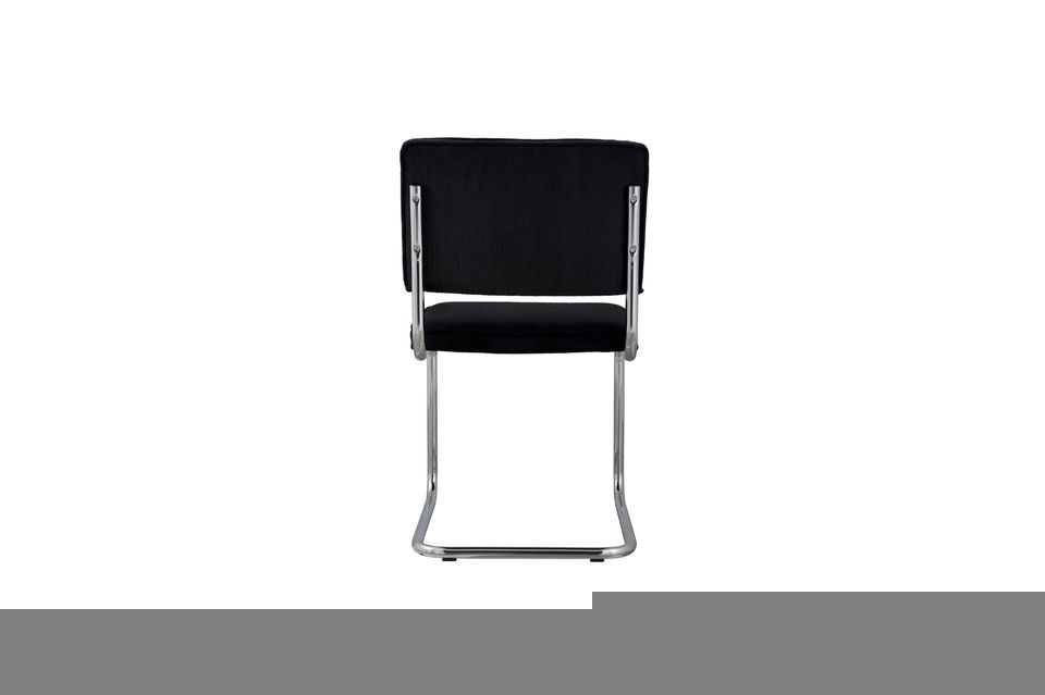 Ridge Rib Black Chair - 6