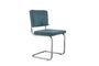 Miniature Ridge Rib Chair Blue Clipped