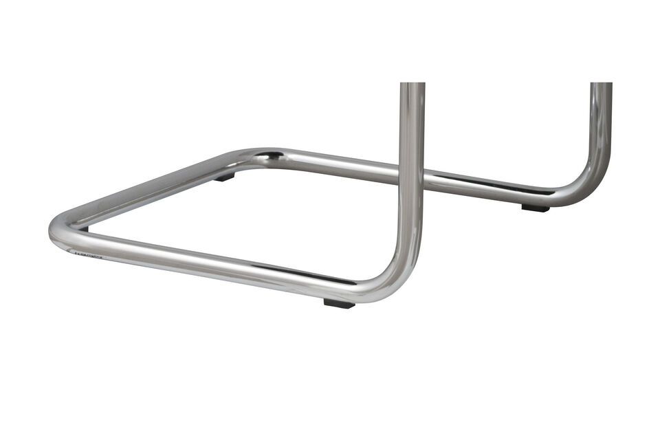 The sleek and sturdy metal frame adds a subtle industrial touch