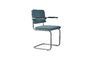 Miniature Ridge Rib Chair Blue Clipped