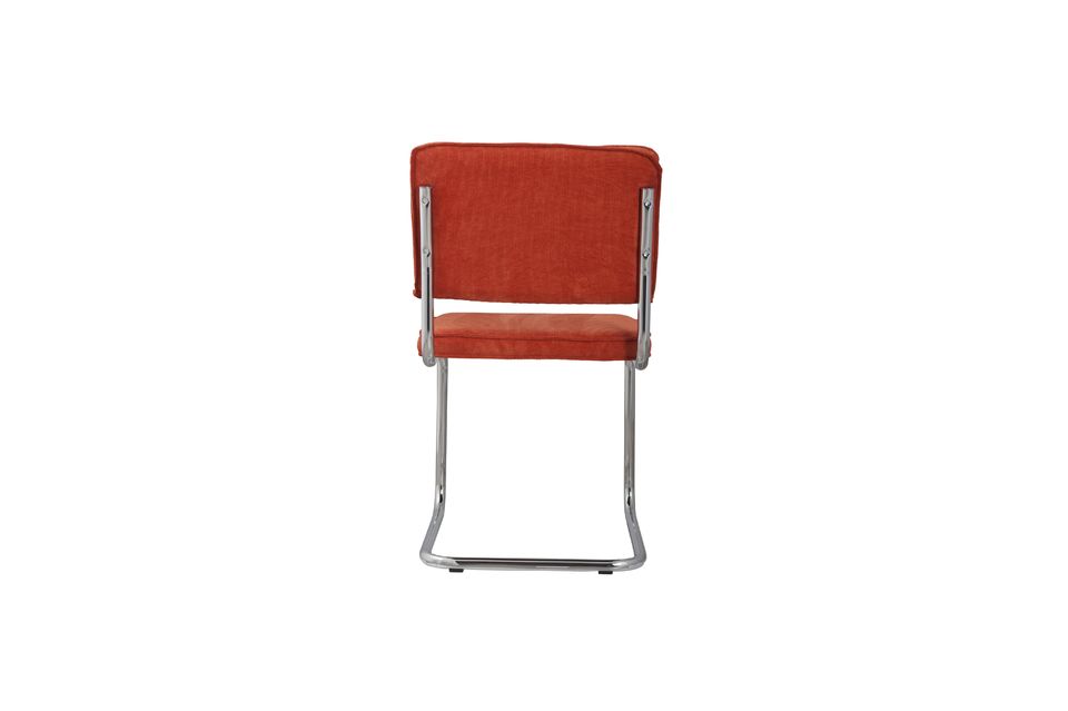 Ridge Rib Orange Chair - 6