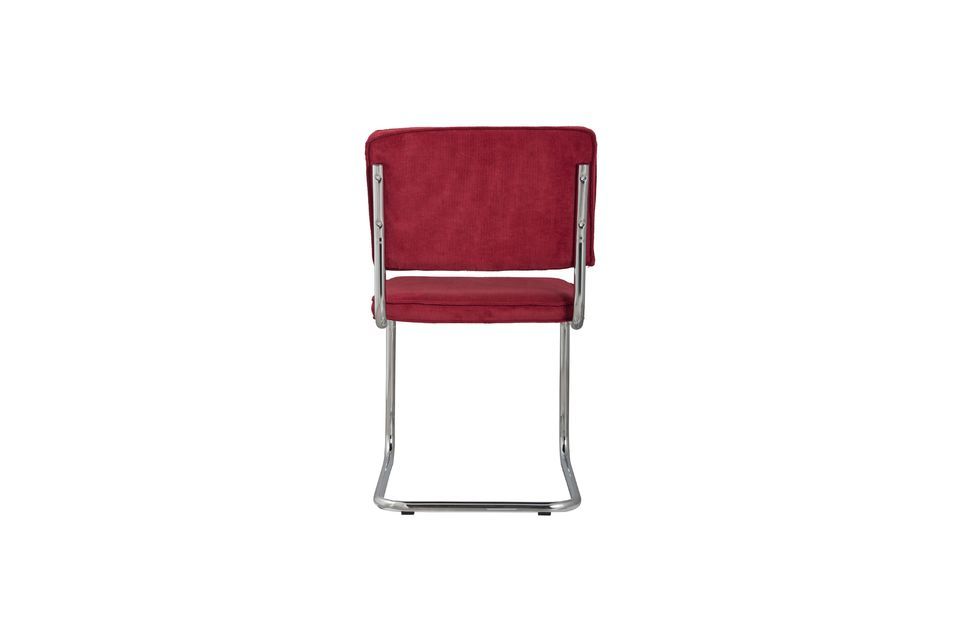 Ridge Rib Red Chair - 6