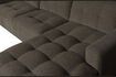 Miniature Right corner sofa in anthracite fabric Bar 6