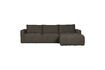 Miniature Right corner sofa in anthracite fabric Bar 1