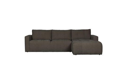 Right corner sofa in anthracite fabric Bar