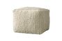 Miniature Rioms Beige Pouf Clipped