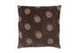 Miniature Riv brown velvet cushion Clipped