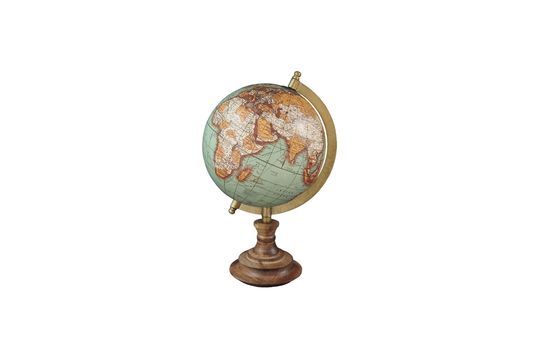 Riverie world map vintage wood base Clipped