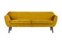 Miniature Rocco ocher velvet 3-seater sofa Clipped