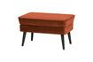 Miniature Rocco terracotta velvet footrest 3