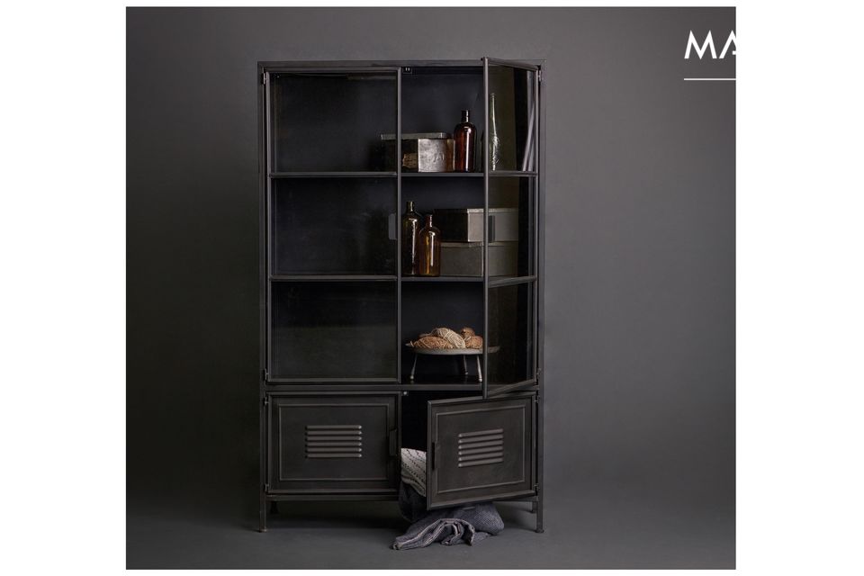 Ronja black Vogue Woood en cabinet 167cm Maison | - metal