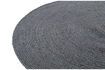 Miniature Round carpet in jute fabric Ross gray 4