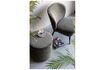 Miniature Round green velvet pouffe Sara 2