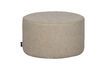 Miniature Round off-white pouffe Sara 1