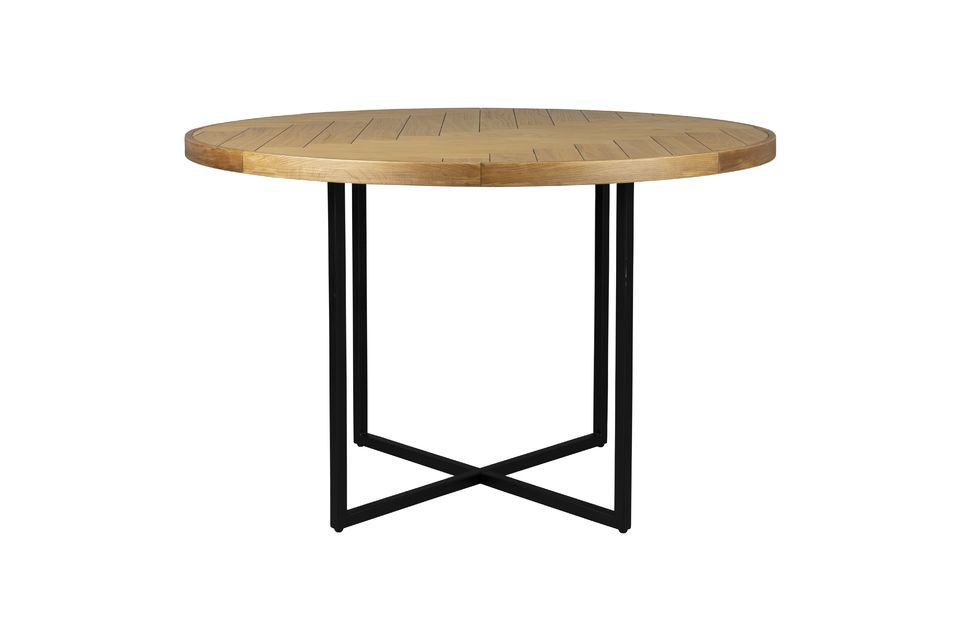 Round table in oak wood Class Dutch Bone