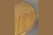 Miniature Round table in oak wood Class 2