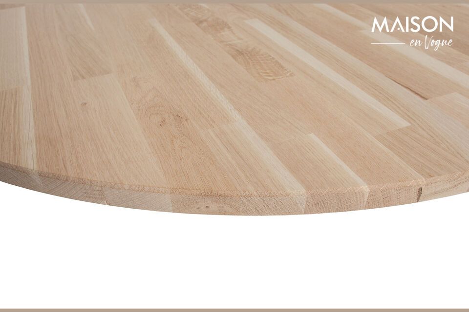 The Tablo solid untreated oak tabletop is the perfect addition to your home