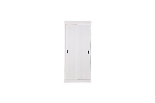 Row white wooden cabinet Clipped