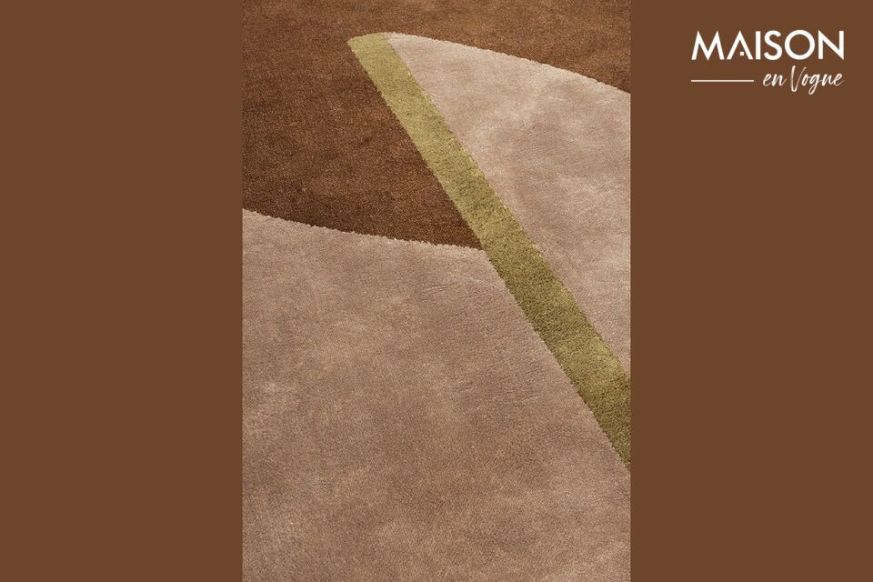 In a neutral brown color
