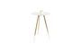 Miniature Rumbi White Side table Clipped