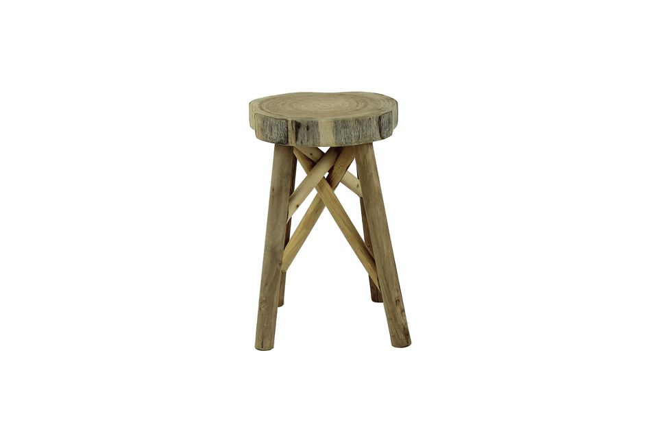 If you like natural and wood, this stool is made for you
