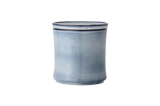 Sandrine stoneware blue lid pot Clipped