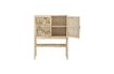 Miniature Sanna tall buffet in natural pine and rattan 5