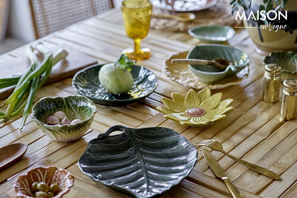 The Savanna plate from Bloomingville will bring the garden to your table