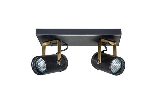 Scope Double light spot with black finish Clipped
