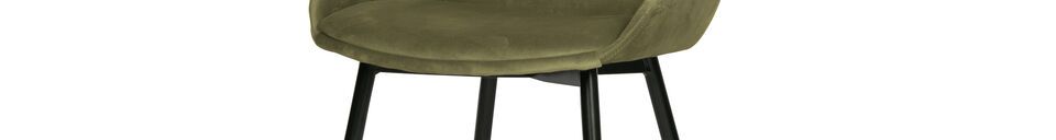 Material Details Selin green velvet chair