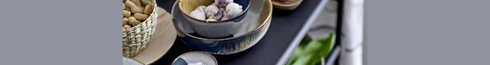 Material Details Serving bowl in grey stoneware Jules
