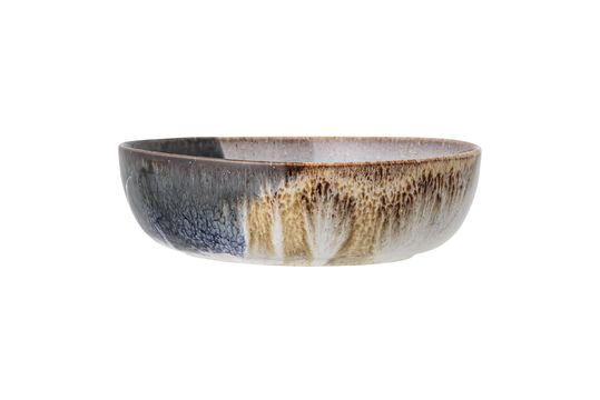 Serving bowl in grey stoneware Jules Clipped