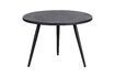 Miniature Set of 2 black metal and wood side tables Suze 1
