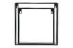 Miniature Set of 2 black metal cube wall shelves Meert 1