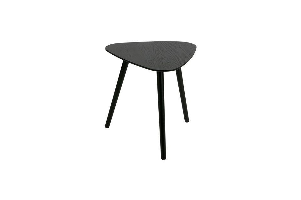 The tables have a black finish that gives them a stylish design