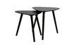 Miniature Set of 2 black wooden side tables Nila 1