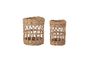 Miniature Set of 2 brown rattan baskets Jala Clipped