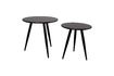 Miniature Set of 2 Daven black side tables 1