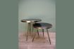 Miniature Set of 2 Flaxieu Brushed Metal Side Tables 1