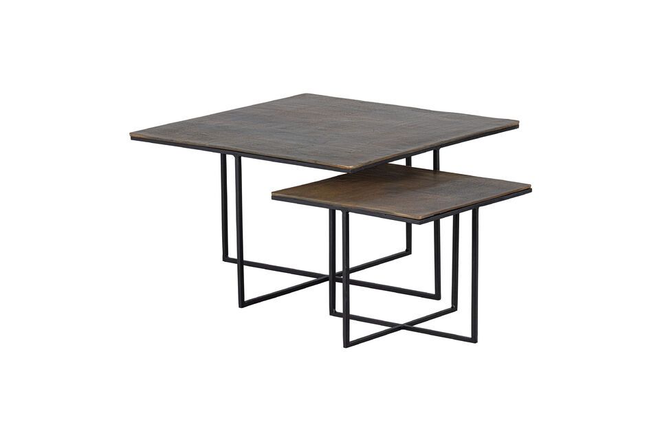The Olan nesting table duo captivates and fascinates with its design that honors extreme simplicity