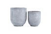 Miniature Set of 2 grey cement planters Gard 3