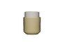 Miniature Set of 2 light green ceramic pots Two Clipped