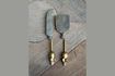 Miniature Set of 2 Mouse cutlery with brass handle 1