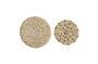 Miniature Set of 2 natural Domblans decorative plates Clipped