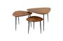 Miniature Set of 3 Axio side tables Clipped