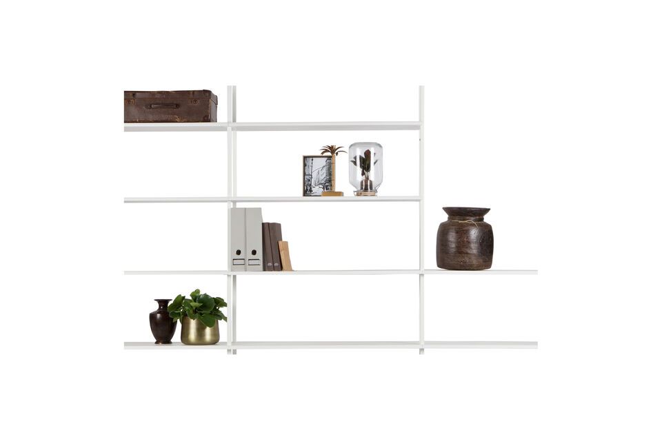 set of 3 white wooden shelves Upright Vtwonen