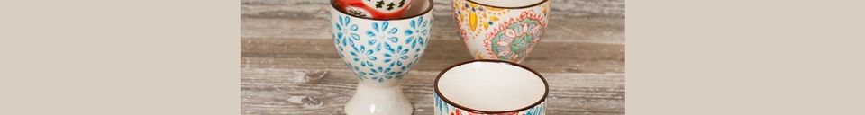Material Details Set of 4 Bohemian egg cups