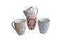 Miniature Set of 4 Bohemian mugs Clipped