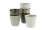 Miniature Set of 4 ceramic cups multicolor Higge Clipped