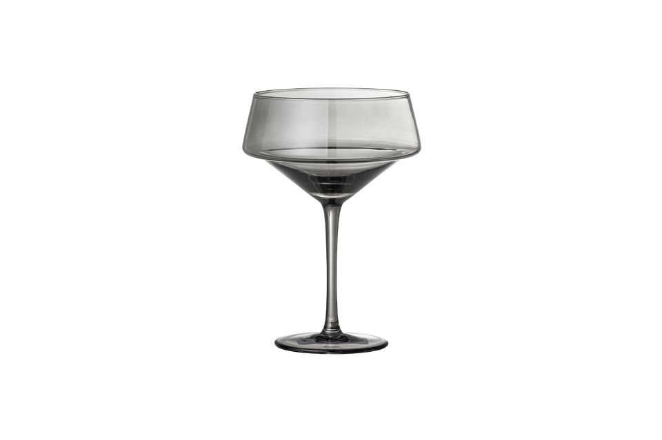 Set of 4 Grey Cocktail Glasses Yvette Bloomingville